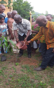 Planting of a commemorative tree to mark the celebration of the Osonson Epicenter Self-reliance status 